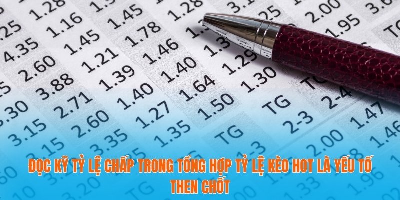Tổng Hợp Tỷ Lệ Kèo Hot Giúp Bạn Thắng Lớn Mọi Trận Cầu 2 Đọc kỹ tỷ lệ chấp trong Tổng hợp tỷ lệ kèo HOT là yếu tố then chốt