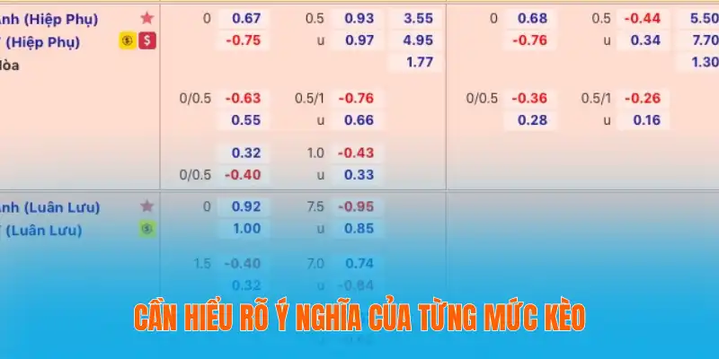 Tỷ Lệ Kèo Bóng Đá Được Tính Như Thế Nào - Hướng Dẫn Đầy Đủ 4 Cần hiểu rõ ý nghĩa của từng mức kèo