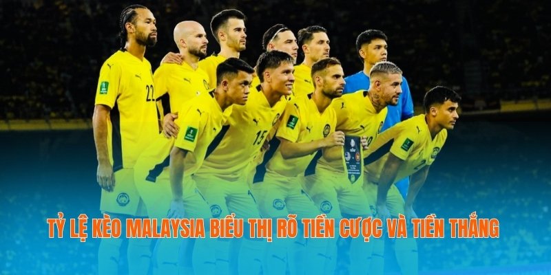 Tỷ lệ kèo Malaysia biểu thị rõ tiền cược và tiền thắng